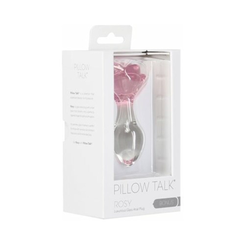 Plug Anal de Vidrio Pillow Talk Rosy