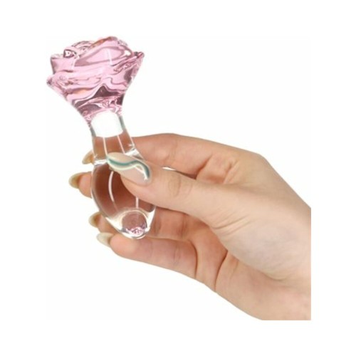 Pillow Talk Rosy Glass Anal Plug