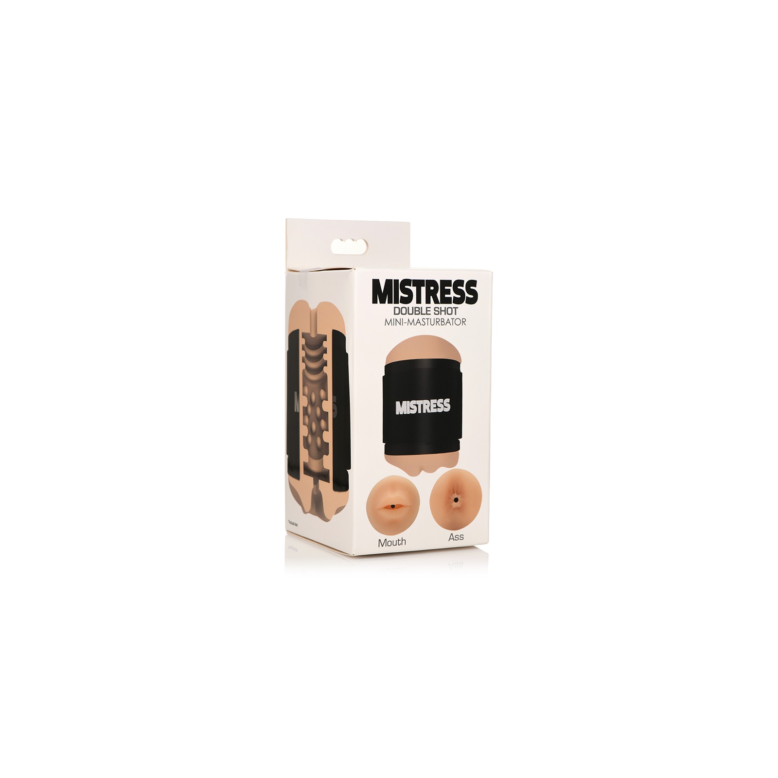 Curve Toys Mistress Mini Masturbador Doble Shot Claro