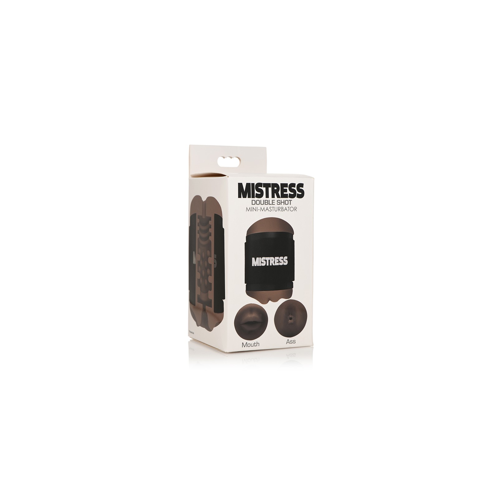 Curve Toys Mistress Double Shot Mini Masturbator Dark