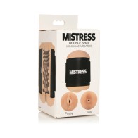 Mini Masturbador Doble Shot Mistress de Curve Toys