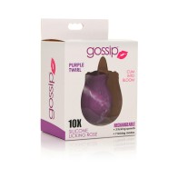 Curve Toys Gossip Licking Rose Rechargeable Vibrator