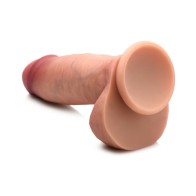 Curve Toys Jock Dual Density Silicone Dildo 7 in.