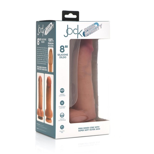 Dildo de Silicona 8" Dual Density con Ventosa - Light de Curve Toys