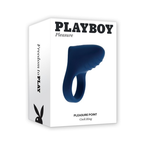 Anillo Vibrador Playboy Pleasure Point Recargable de Silicona