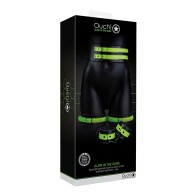 Ouch! Glow in the Dark Bondage Cuffs Set