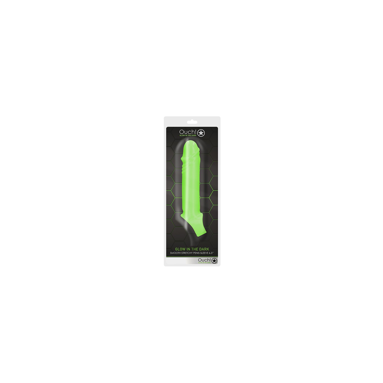 Ouch! Glow in the Dark Stretchy Penis Sleeve Neon Green