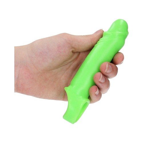 Ouch! Glow in the Dark Stretchy Penis Sleeve Neon Green