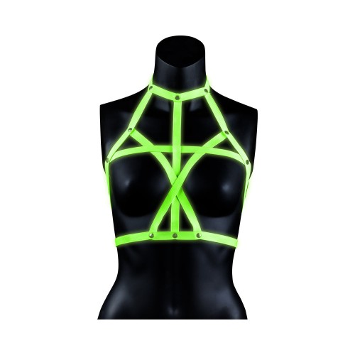 Neon Green Glow in the Dark Bra Harness L/XL