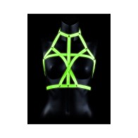 Neon Green Glow in the Dark Bra Harness L/XL