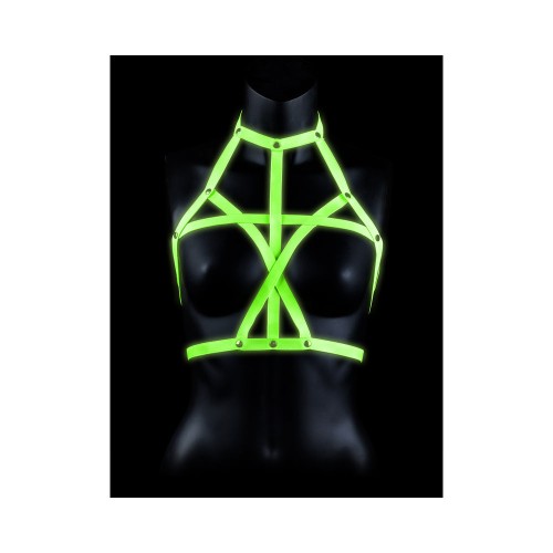 Ouch! Glow in the Dark Neon Green Bra Harness for Bold Statement