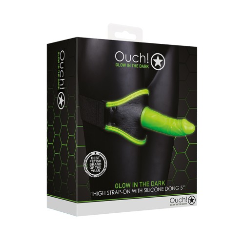 Ouch! Glow in the Dark Thigh Strap-On Harness