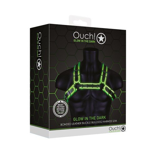 Ouch! Glow in the Dark Bulldog Harness for Playful Bondage