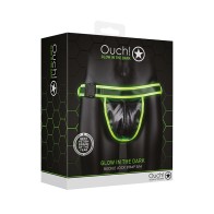 Ouch! Jockstrap Neón Verde que Brilla en la Oscuridad