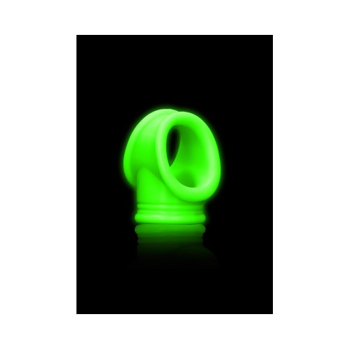 Ouch Glow-in-the-Dark Cockring Ball Sling