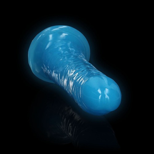 Dildo Slim que Brilla en la Oscuridad 7 in. RealRock - Experiencia Emocionante