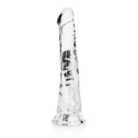 RealRock Crystal Clear Slim 6in Dildo Clear - Ultimate Pleasure