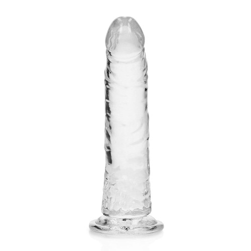 Dildo Transparente Slim 7 Pulgadas RealRock - Placer Seguro para el Cuerpo