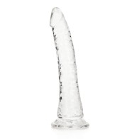 Dildo Transparente Slim 7 Pulgadas RealRock - Placer Seguro para el Cuerpo