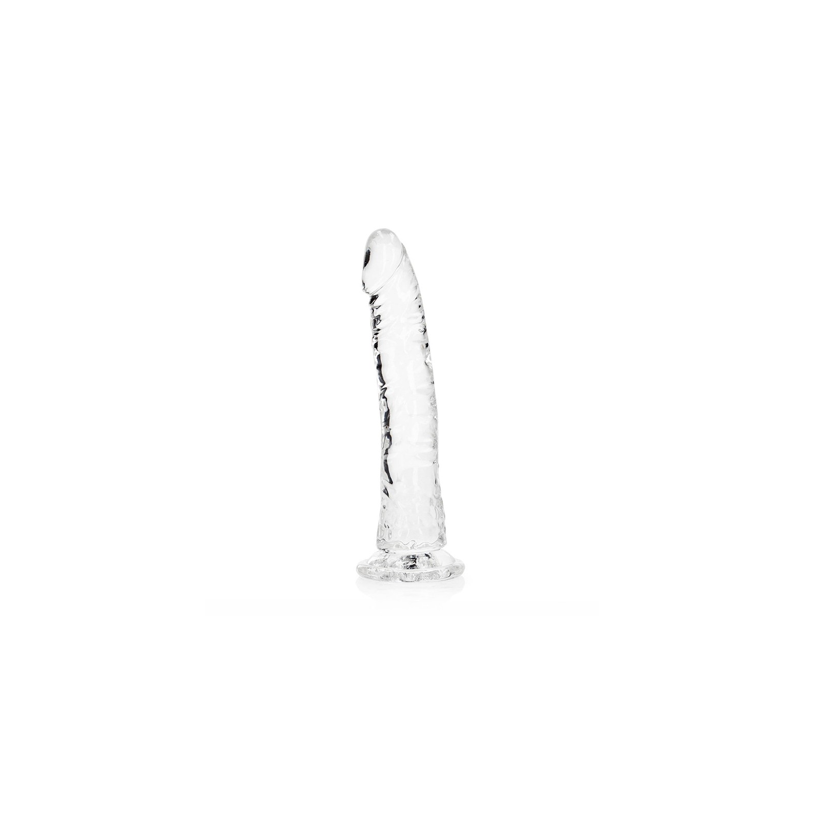 Dildo Slim Crystal Clear RealRock para Placer Versátil