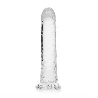 Dildo Slim Crystal Clear RealRock para Placer Versátil