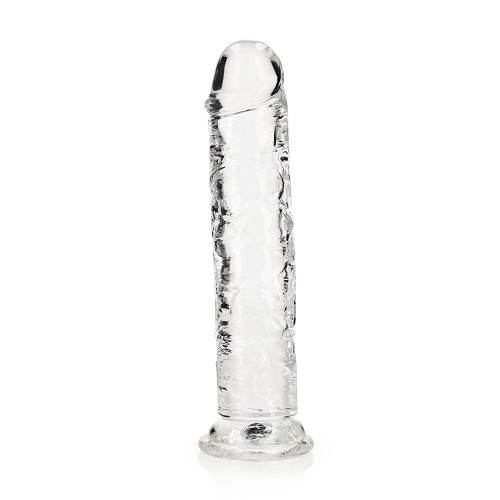 RealRock Crystal Clear Straight 9 in Dildo