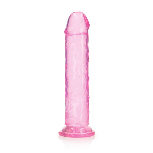 Dildo Recto Crystal Clear de RealRock para Placer Supremo