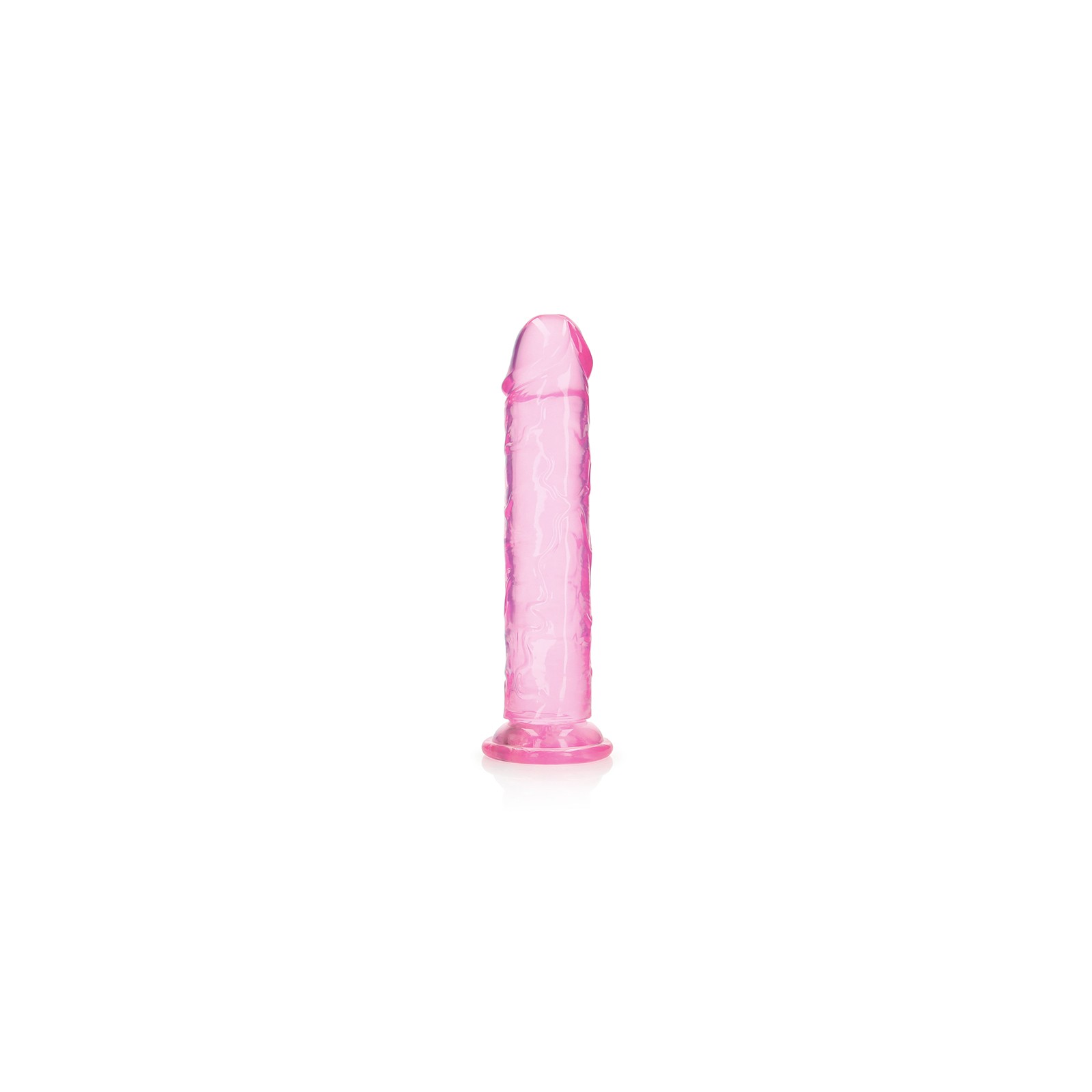 Dildo Recto Crystal Clear de RealRock para Placer Supremo