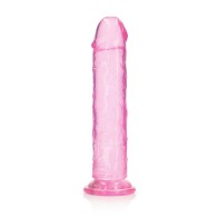 RealRock Crystal Clear Straight Dildo for Ultimate Pleasure