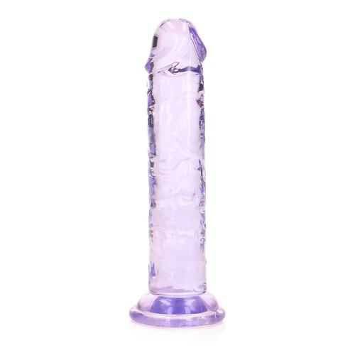 RealRock Crystal Clear 6 in. Dildo for Dual Pleasure