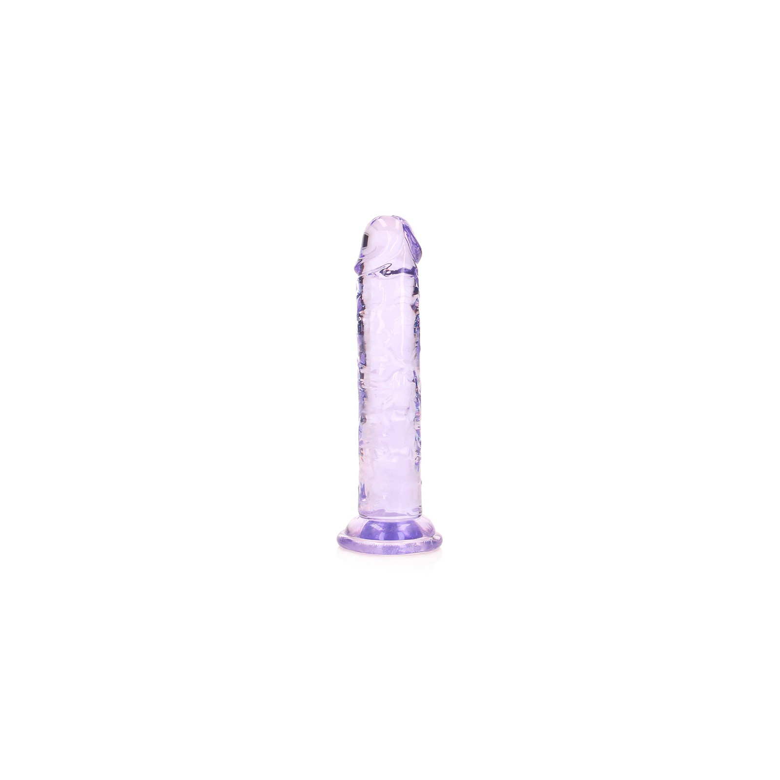 RealRock Crystal Clear 6 in. Dildo for Dual Pleasure