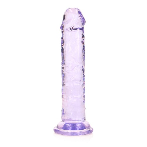 Dildo Transparente RealRock de 6 Pulgadas para Placer Doble