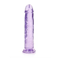 RealRock 9 Inch Clear Dildo for Crystal-Clear Pleasure