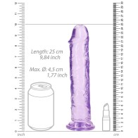 Dildo Claro de 9 Pulgadas RealRock para Placer Cristalino