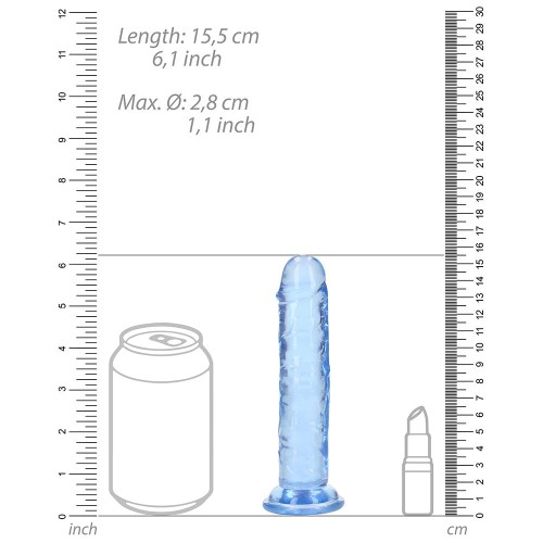 RealRock 6 inch Crystal Clear Dildo for Pleasure