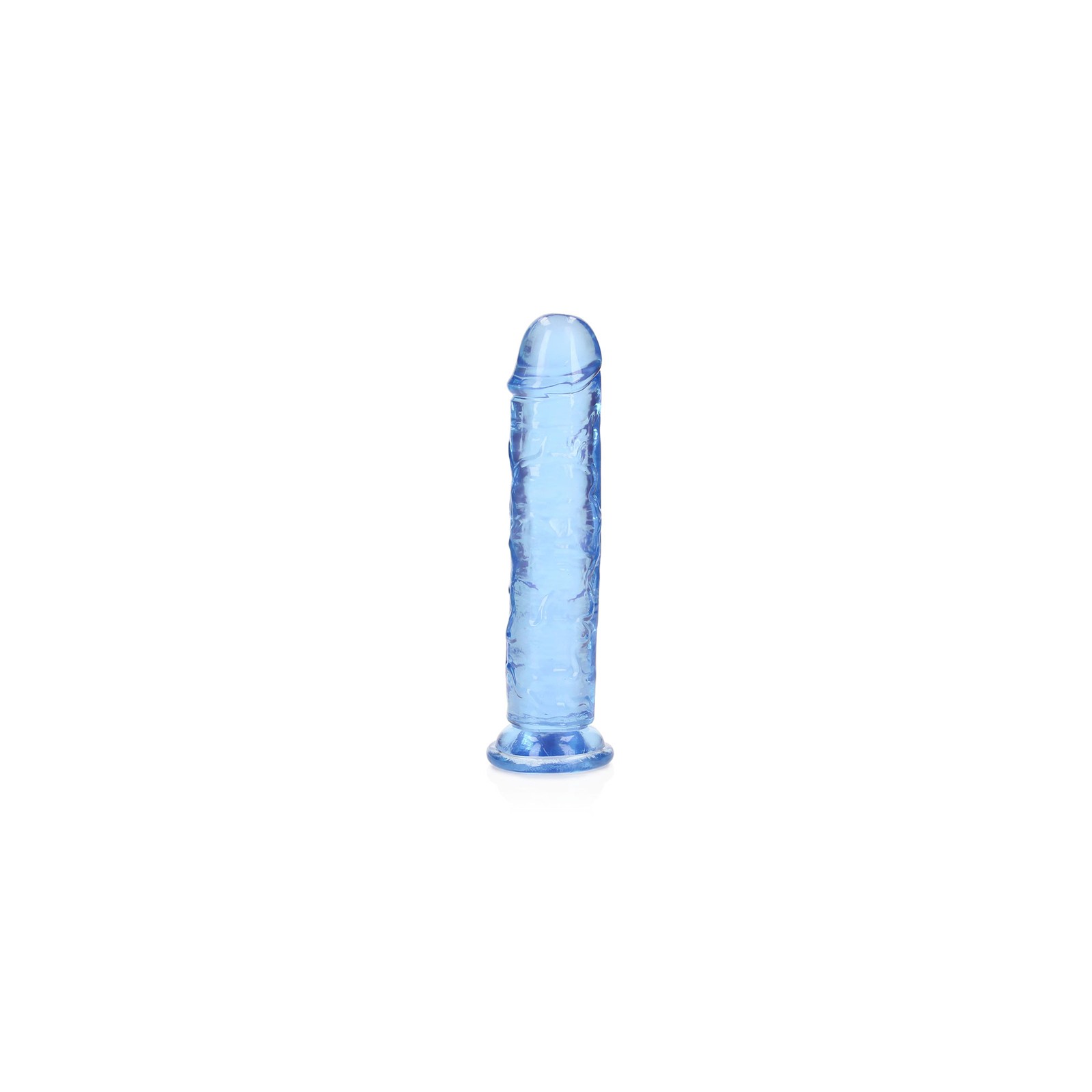 Dildo Recto Transparente RealRock Azul