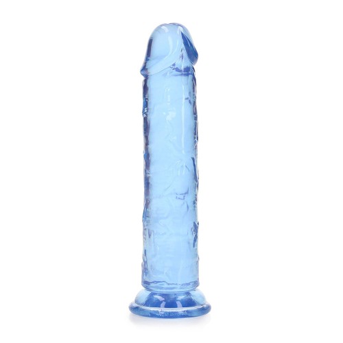 Dildo Recto Transparente RealRock Azul