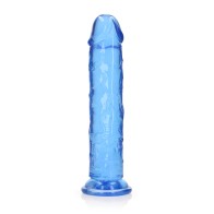 Dildo Crystal Clear RealRock de 11 in. Azul