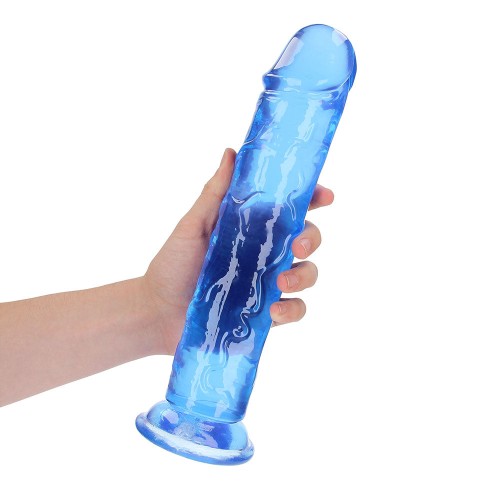 RealRock 11 in Crystal Clear Dildo Blue