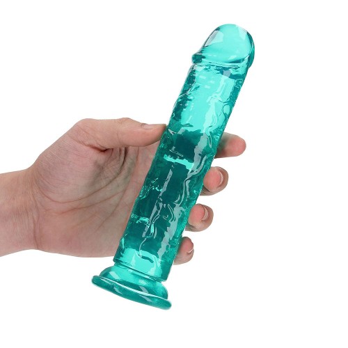 RealRock Crystal Clear 7 in. Dildo Without Balls