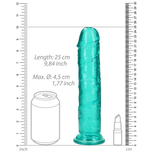 Dildo Recto RealRock Crystal Clear