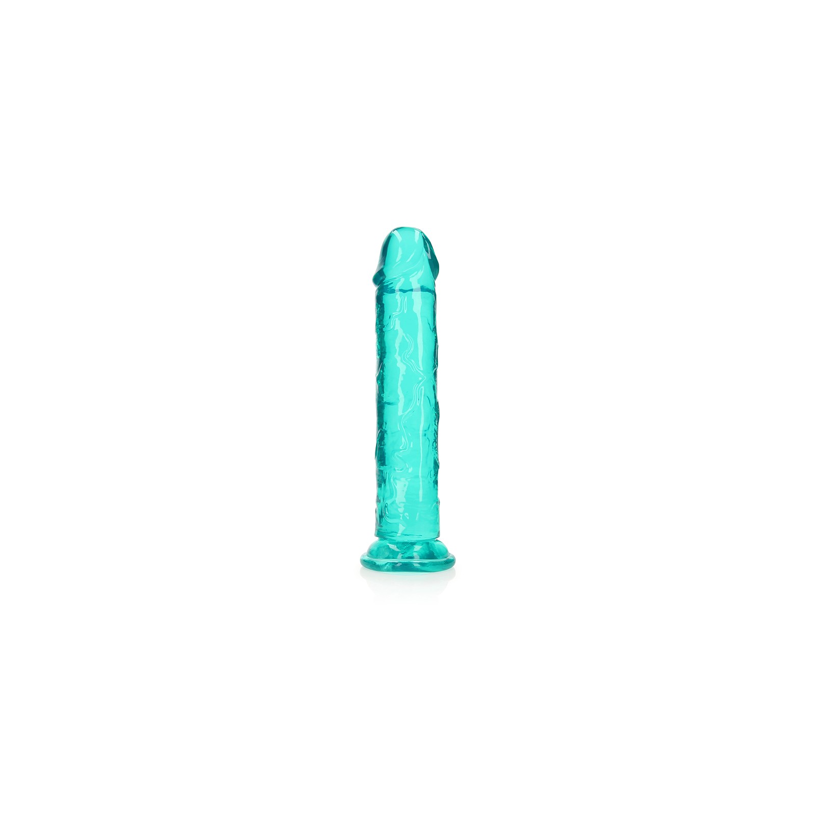 Dildo Recto Claro RealRock de 11 in. Sin Testículos