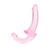 Dildo Strapless Crystal Clear de 6 in. Rosa