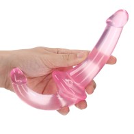 Dildo Strapless Crystal Clear de 6 in. Rosa