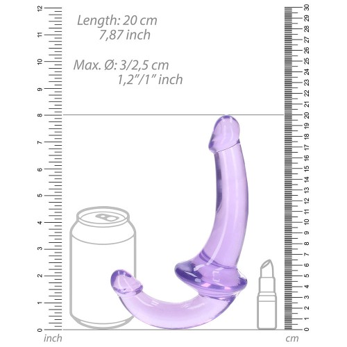 Dildo Strapless RealRock de 6 Pulgadas - Morado