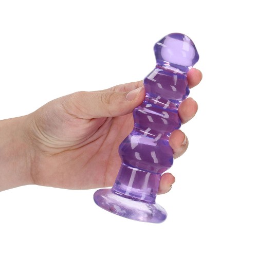 Dildo Curvo RealRock Crystal Clear para Placer Versátil