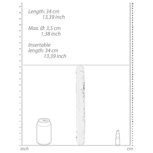 RealRock Crystal Clear Double Dong - Unmatched Pleasure