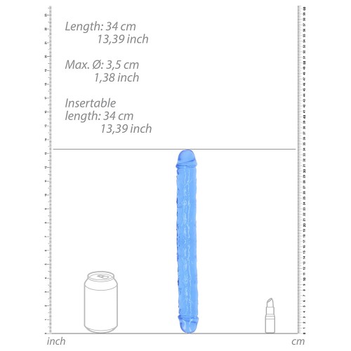 RealRock Crystal Clear Double Dong 13" for Versatile Pleasure