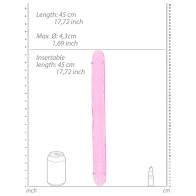 RealRock Crystal Clear 18 Inch Double Dong Dildo