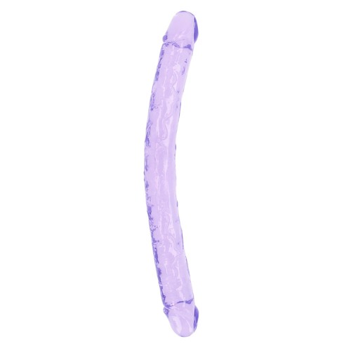 Dildo Doble Transparente RealRock - Placer Premium